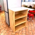 Credenza in legno di rovere rustico: